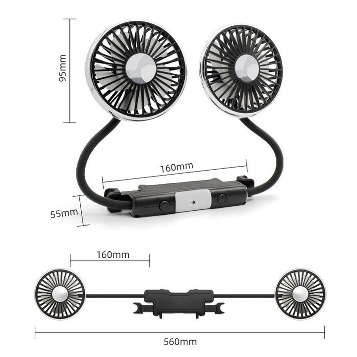 Unisex Dual-Function Rechargeable Clip-On Fan Stornfield