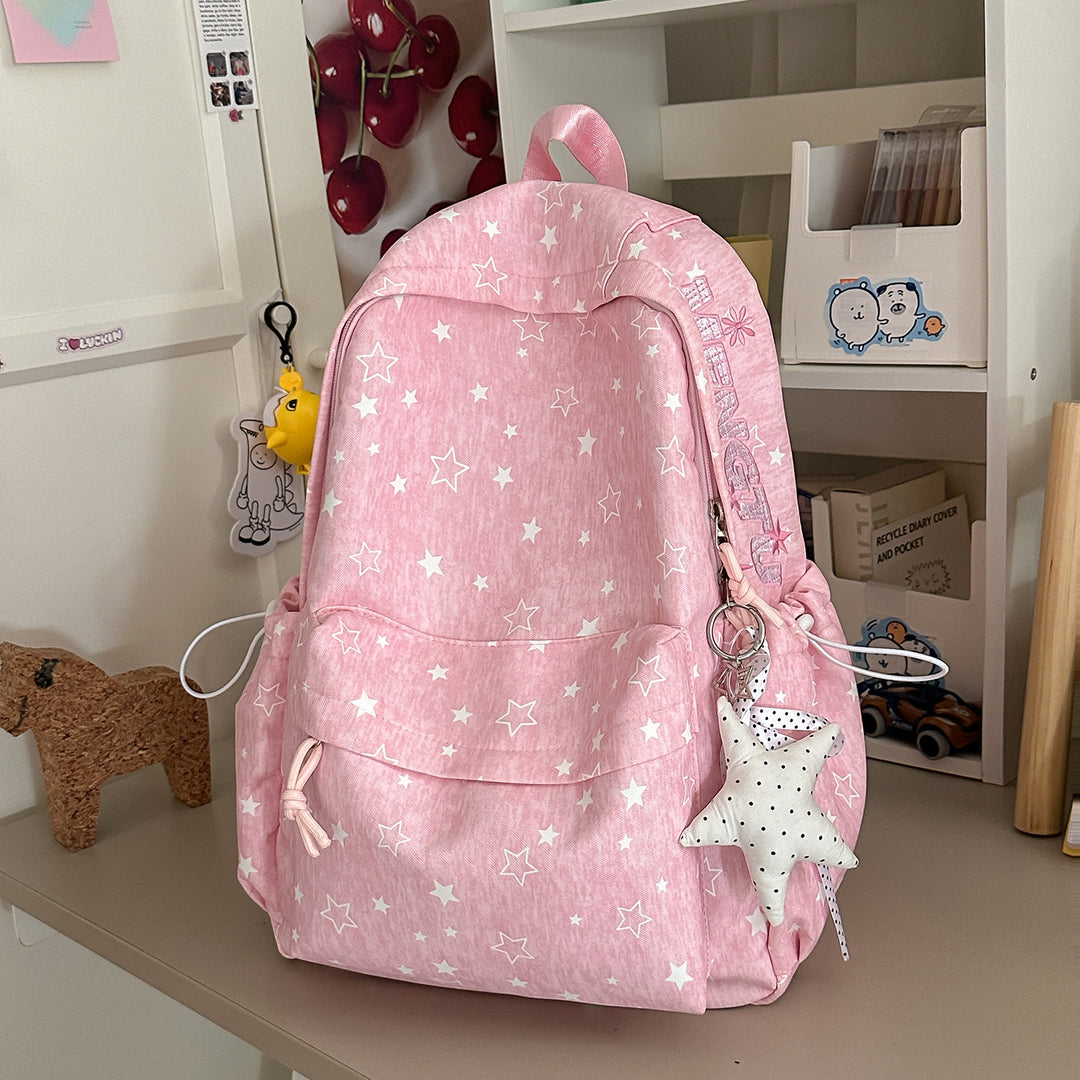 Stylish Star-Embellished Backpack Stornfield