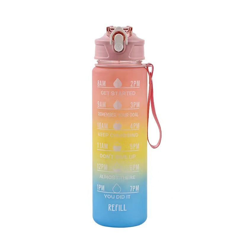 Women's Motivation Water Bottle with Integrated Time Marking Stornfield