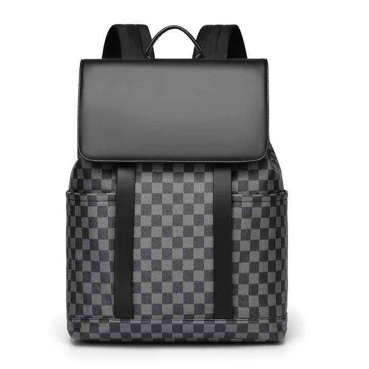 Chic Checkerboard Pattern Backpack Stornfield