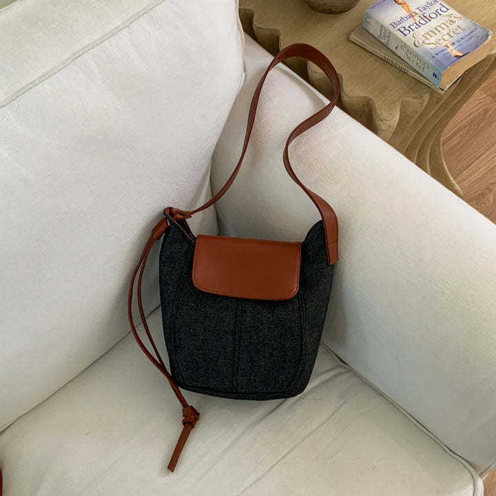 Denim Bucket Bag