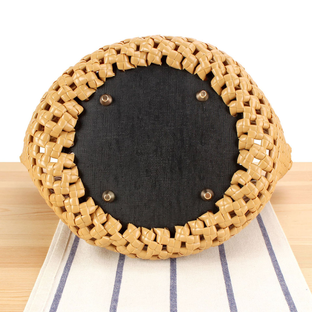 Basket bag with high-quality artificial leather handle Stornfield