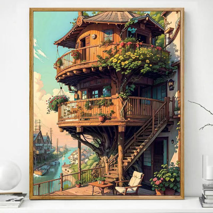 Cozy Balcony Art Print Stornfield
