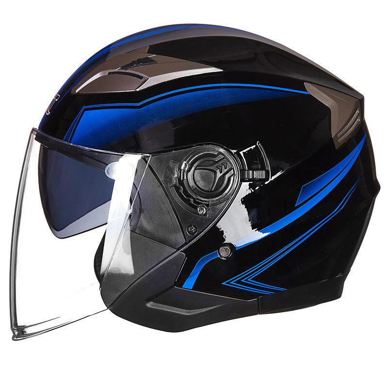 Full-Face Motorcycle Helmet with Integrated Visor Stornfield