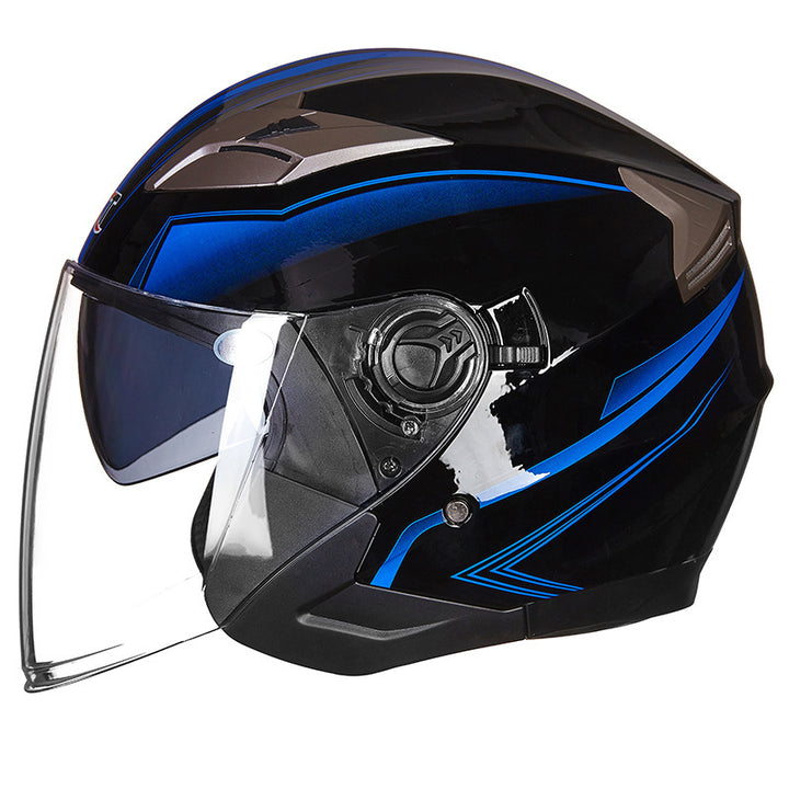 Full-Face Motorcycle Helmet with Integrated Visor Stornfield