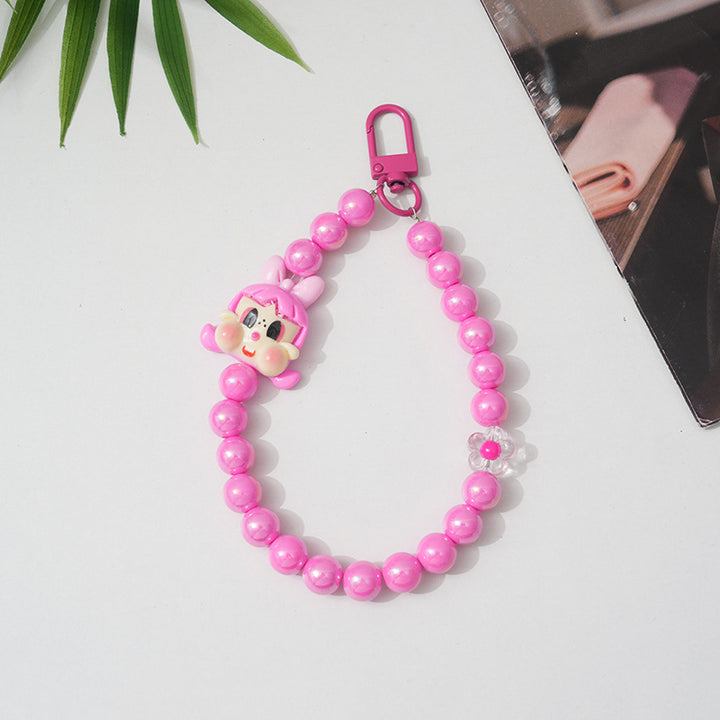 Cartoon-Themed Beaded Keychain Stornfield