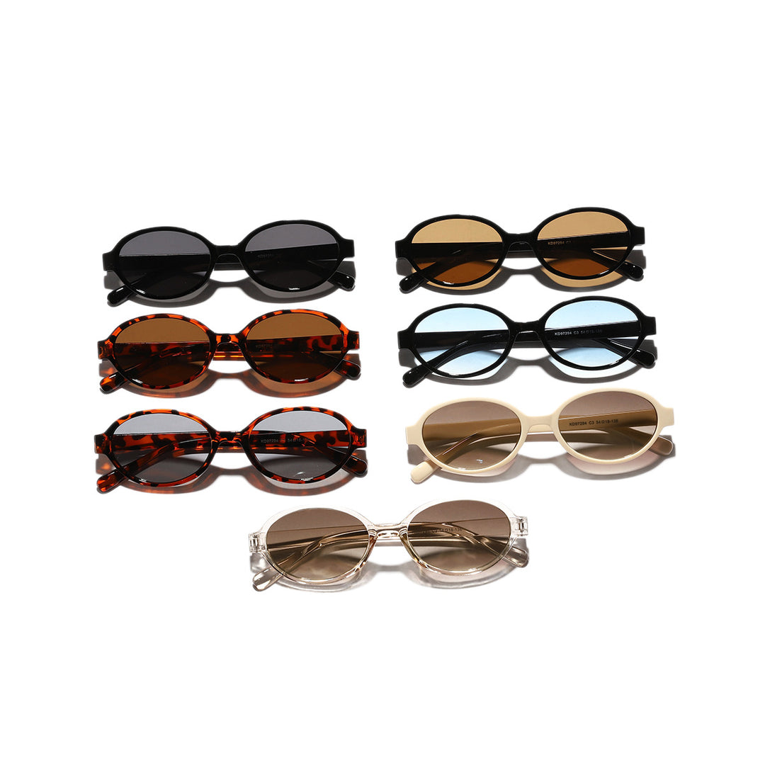Women's fashionable oval sunglasses with animal pattern Stornfield