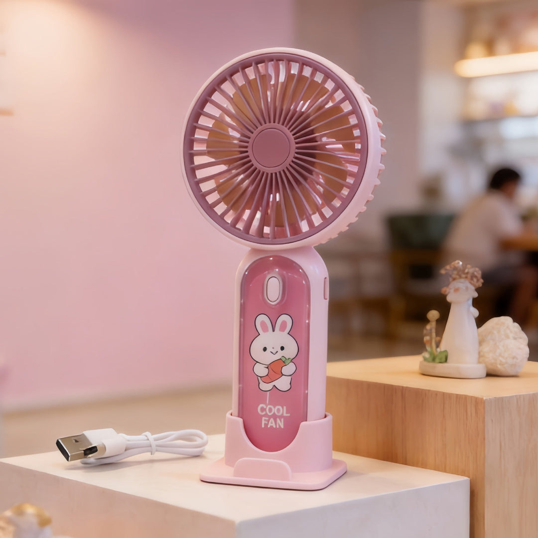 Ladies Portable Mini USB Fan with Animal Lion Design Stornfield