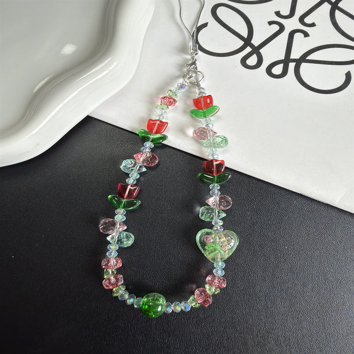 Floral Beaded Phone Lanyard Stornfield
