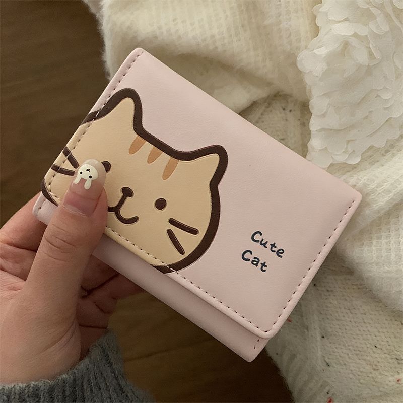 Cute Cat-Themed Card Case