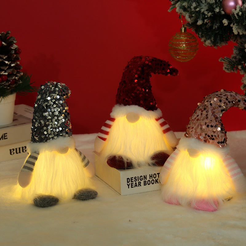 Decorative Christmas gnome with lighting Stornfield