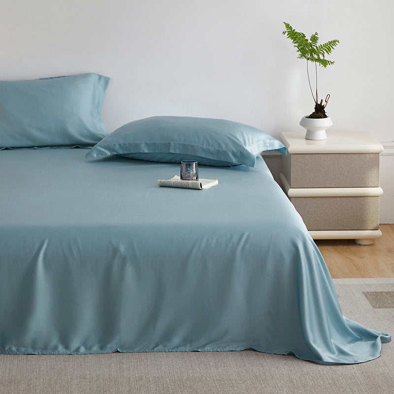 Premium satin bedding set made of microfiber with silky glossy surface