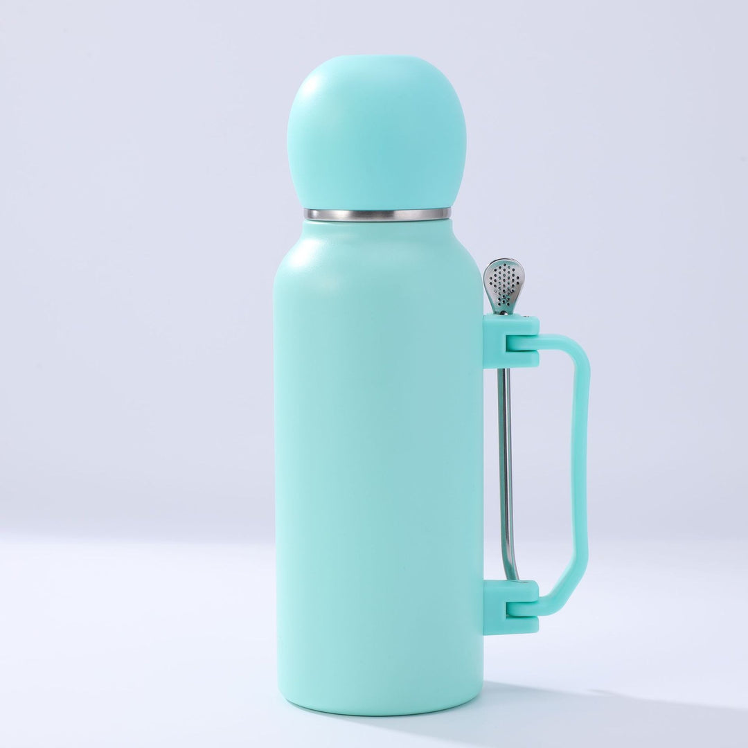 Women practical insulated bottle with integrated tea strainer Stornfield