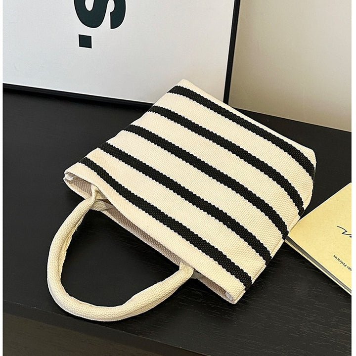 WoStriped Canvas Tote Bag Stornfield