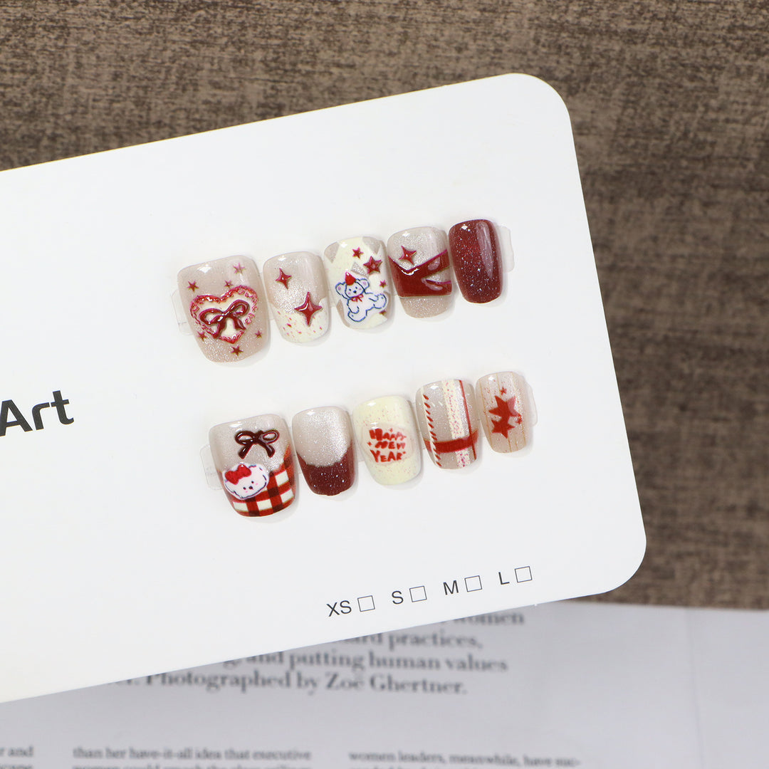 Festive Themed Press-On Nail Set Stornfield