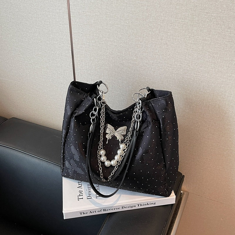 Elegant Pearl-Detail Handbag Stornfield