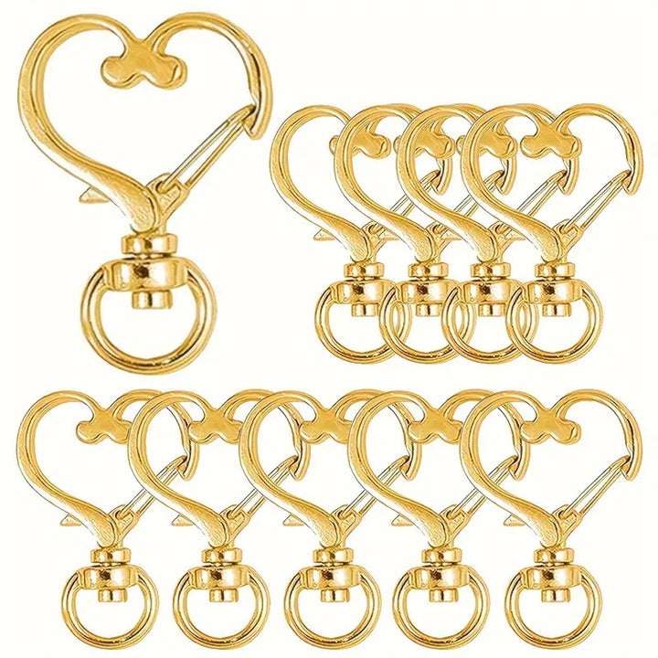 Heart-Shaped Snap Hook Clips Stornfield