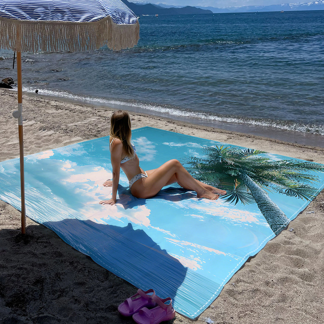 Mandala Design Beach Mat Stornfield