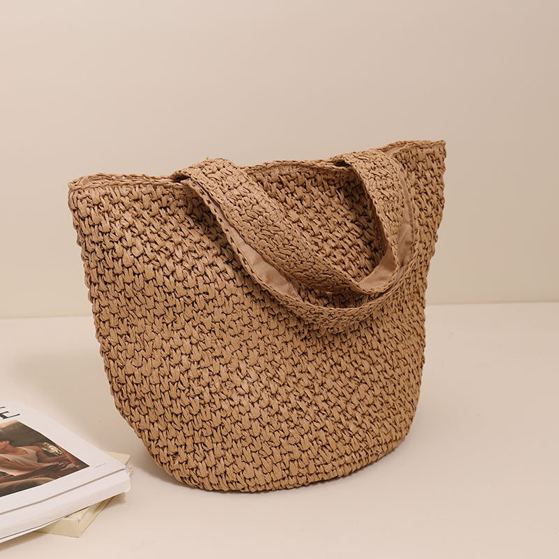 Stylish basket bag made of natural fiber with generous storage space Stornfield
