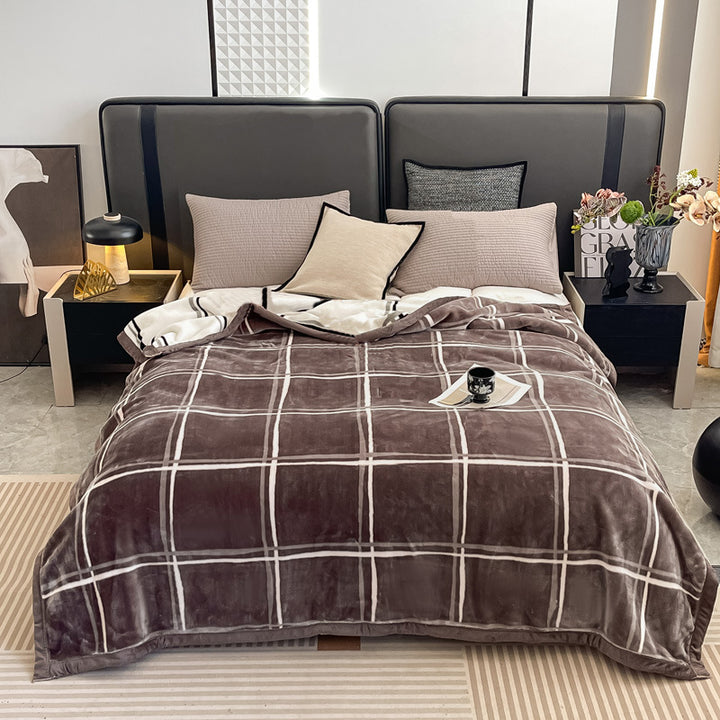 Floral Patterned Fleece Throw Blanket Stornfield