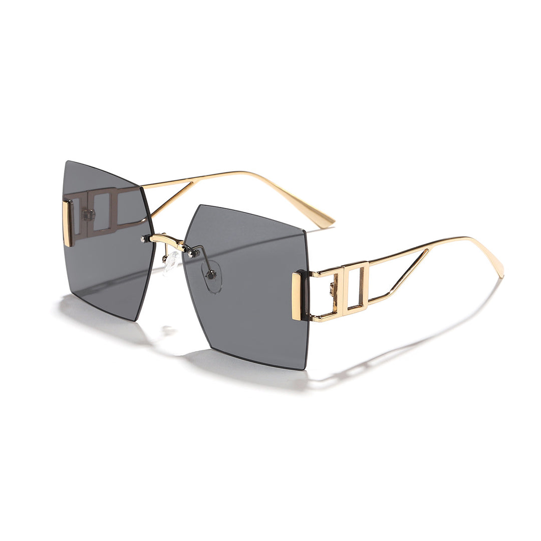 Women's square sunglasses with luxurious metal frame Stornfield
