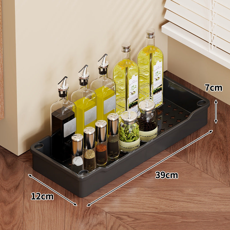 5-Tier Rolling Kitchen Storage Cart with Deep Plastic Baskets and Locking Casters