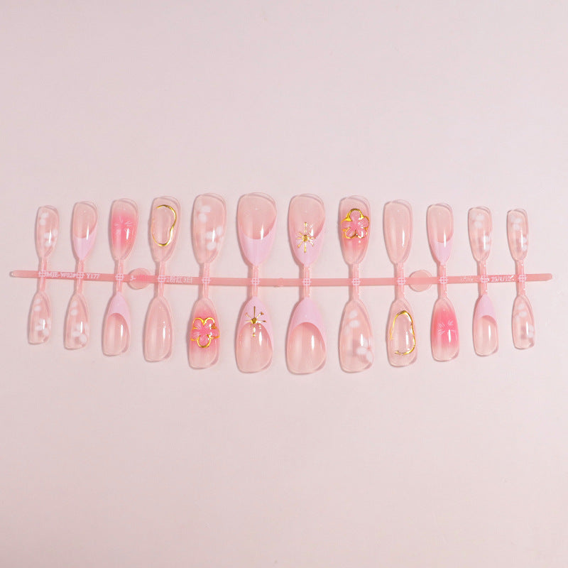 Premium Press-On Nail Set with Decorative Accents Stornfield