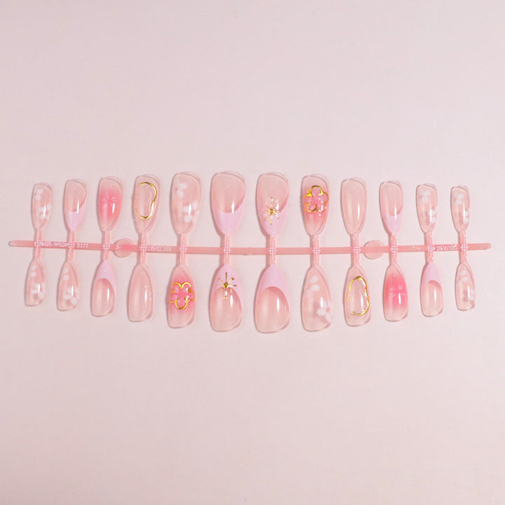 Premium Press-On Nail Set with Decorative Accents Stornfield