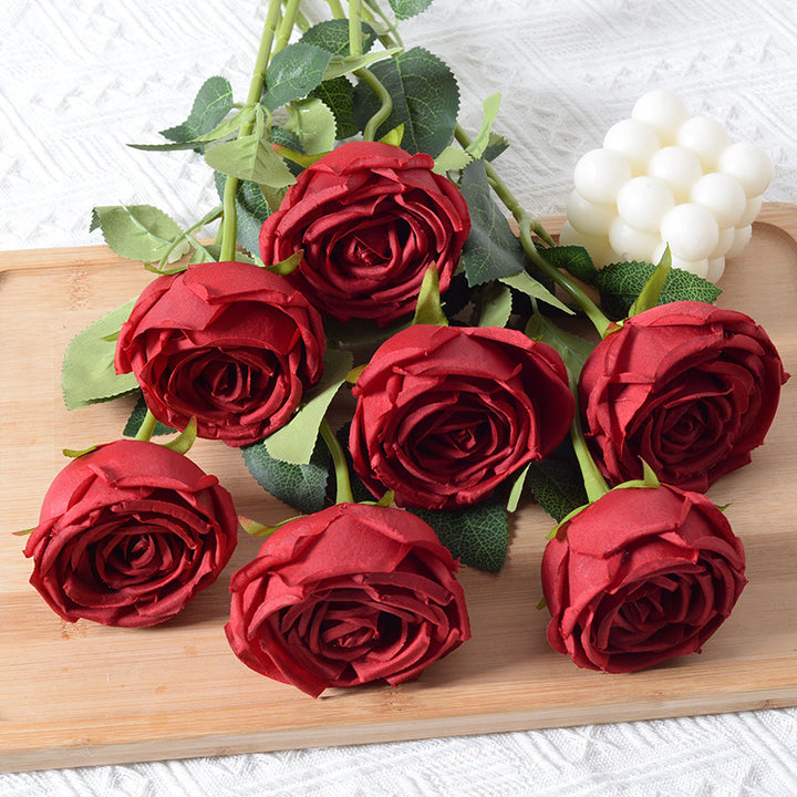 Realistic Artificial Rose Flower Decoration
