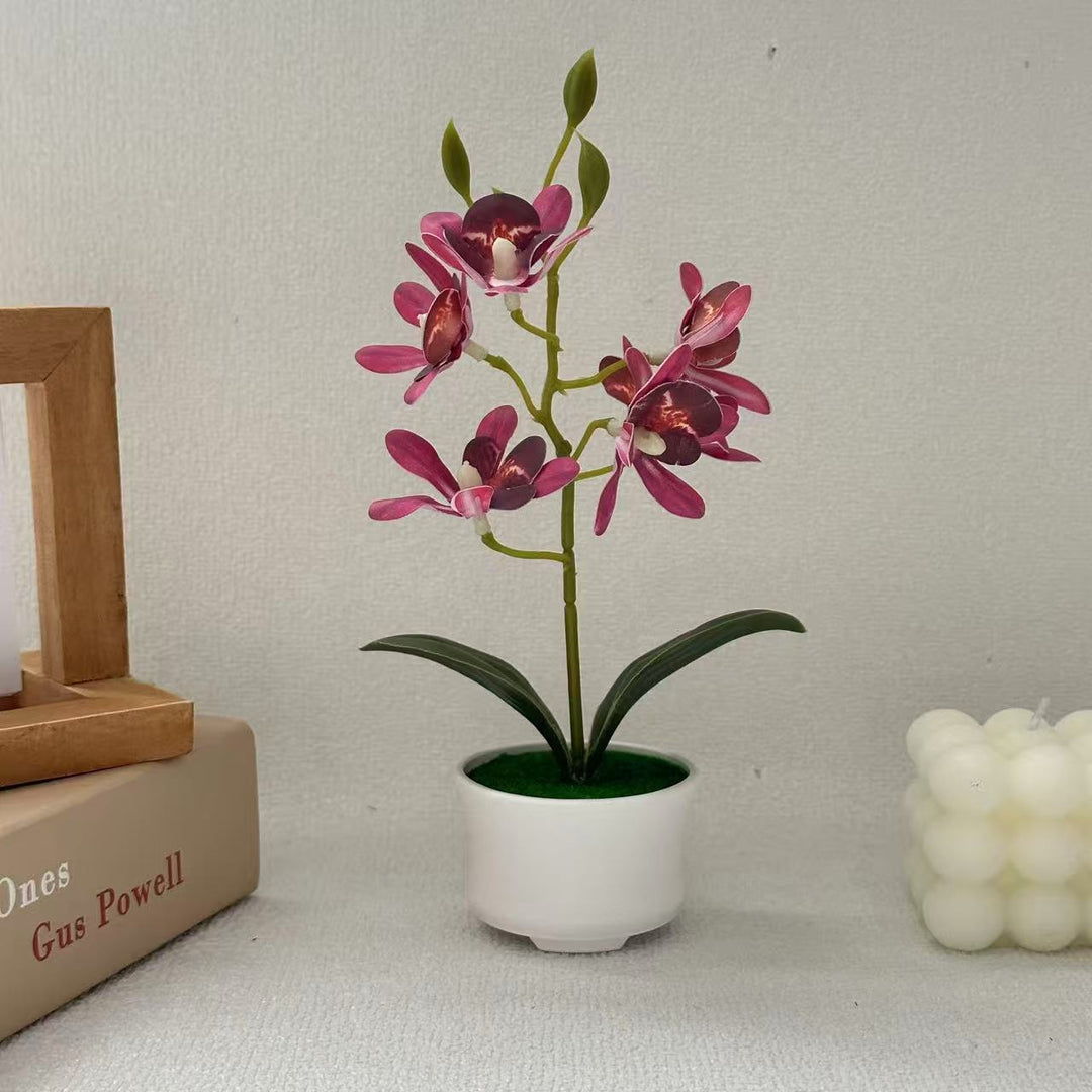 Realistic Orchid Decorative Plant