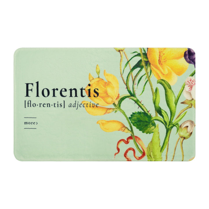 Floral-Decorative Bathroom Mat Stornfield