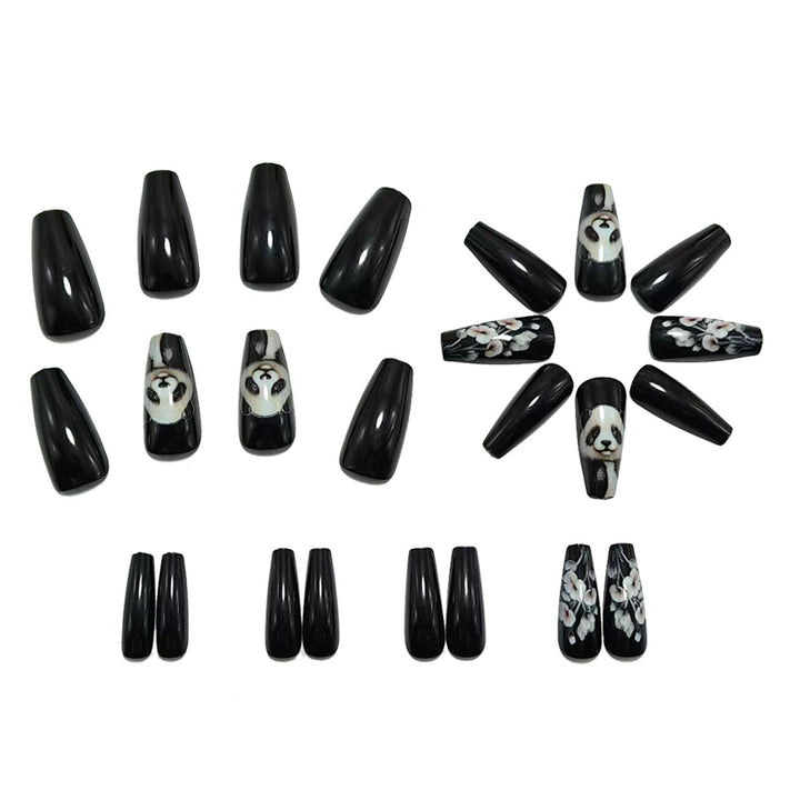 Panda motif artificial nails Stornfield