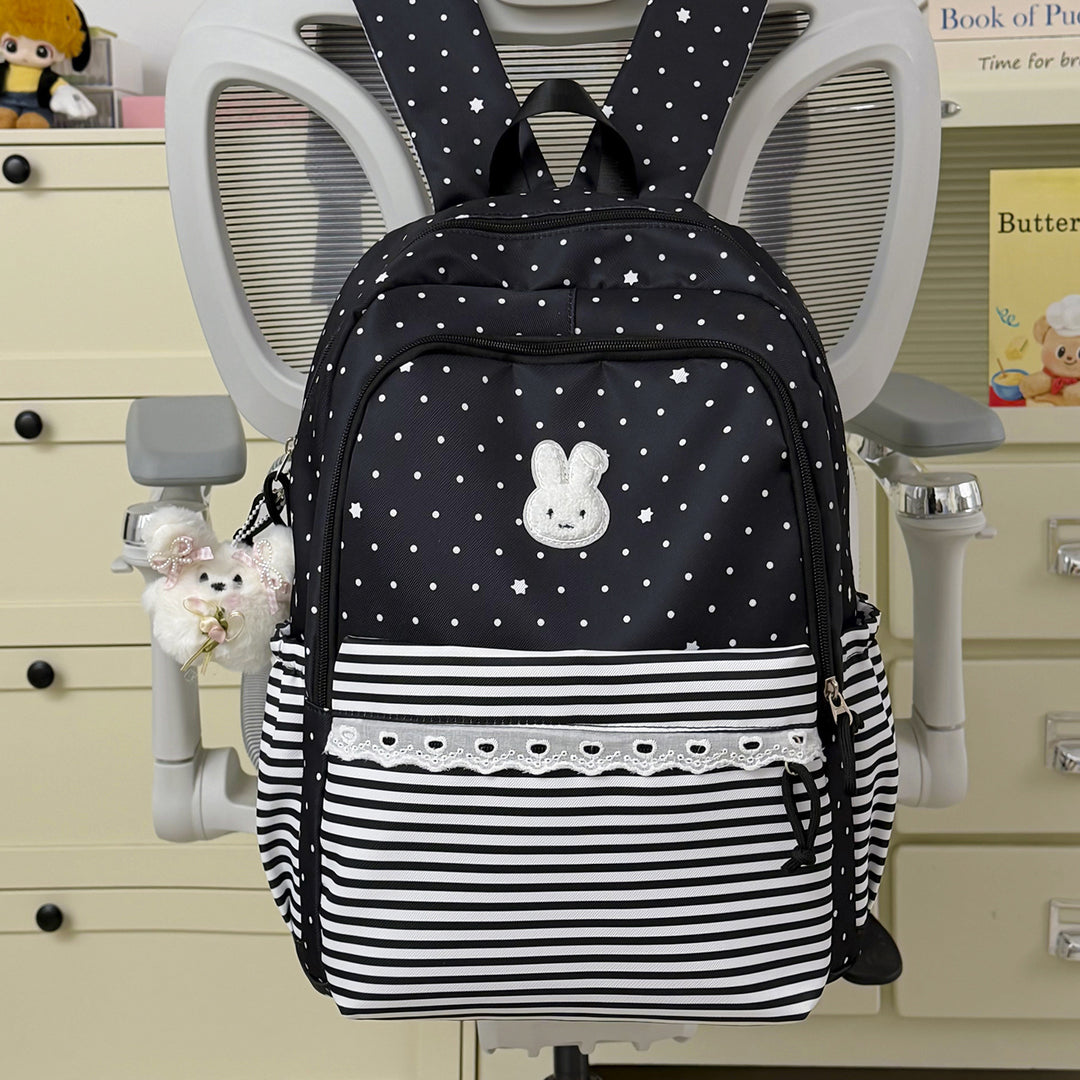 Playful Bunny-Ear Casual Backpack Stornfield
