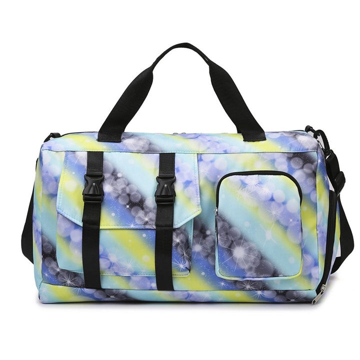 Colorful Patterned Travel Duffel Bag