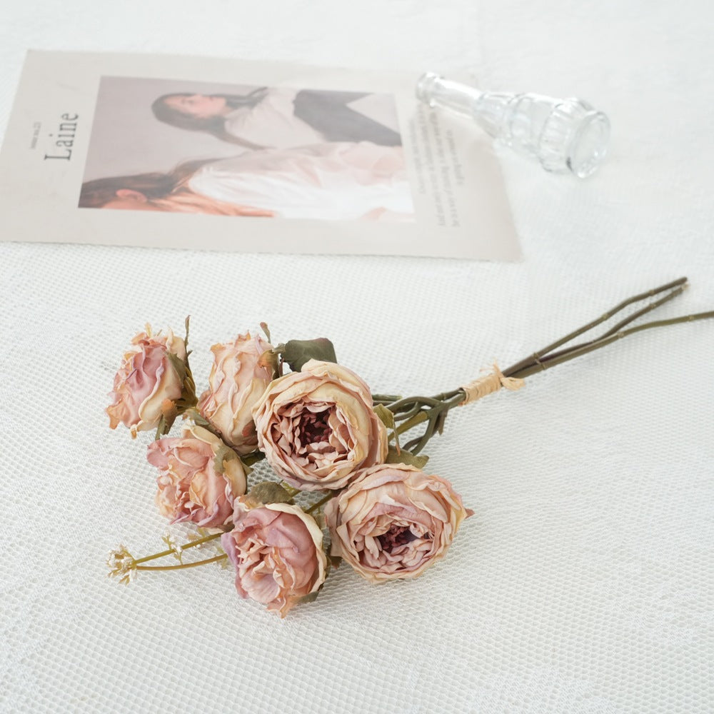 Faux Floral Rose Bouquet
