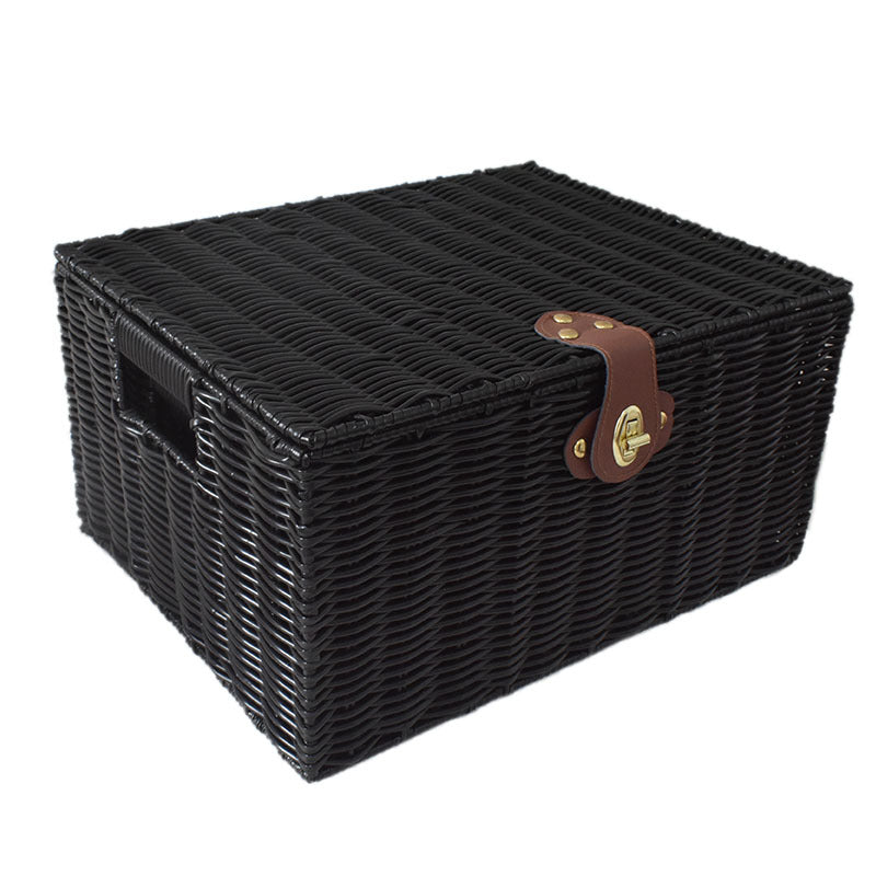 Elegant Woven Storage Chest Stornfield