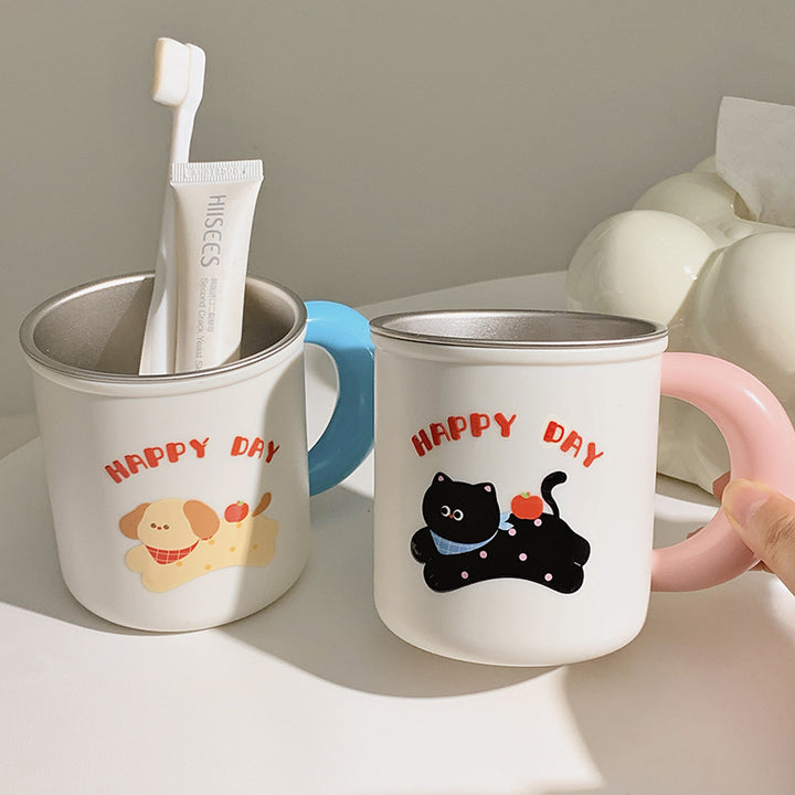 Insulated drinking cups with cheerful dog design Stornfield