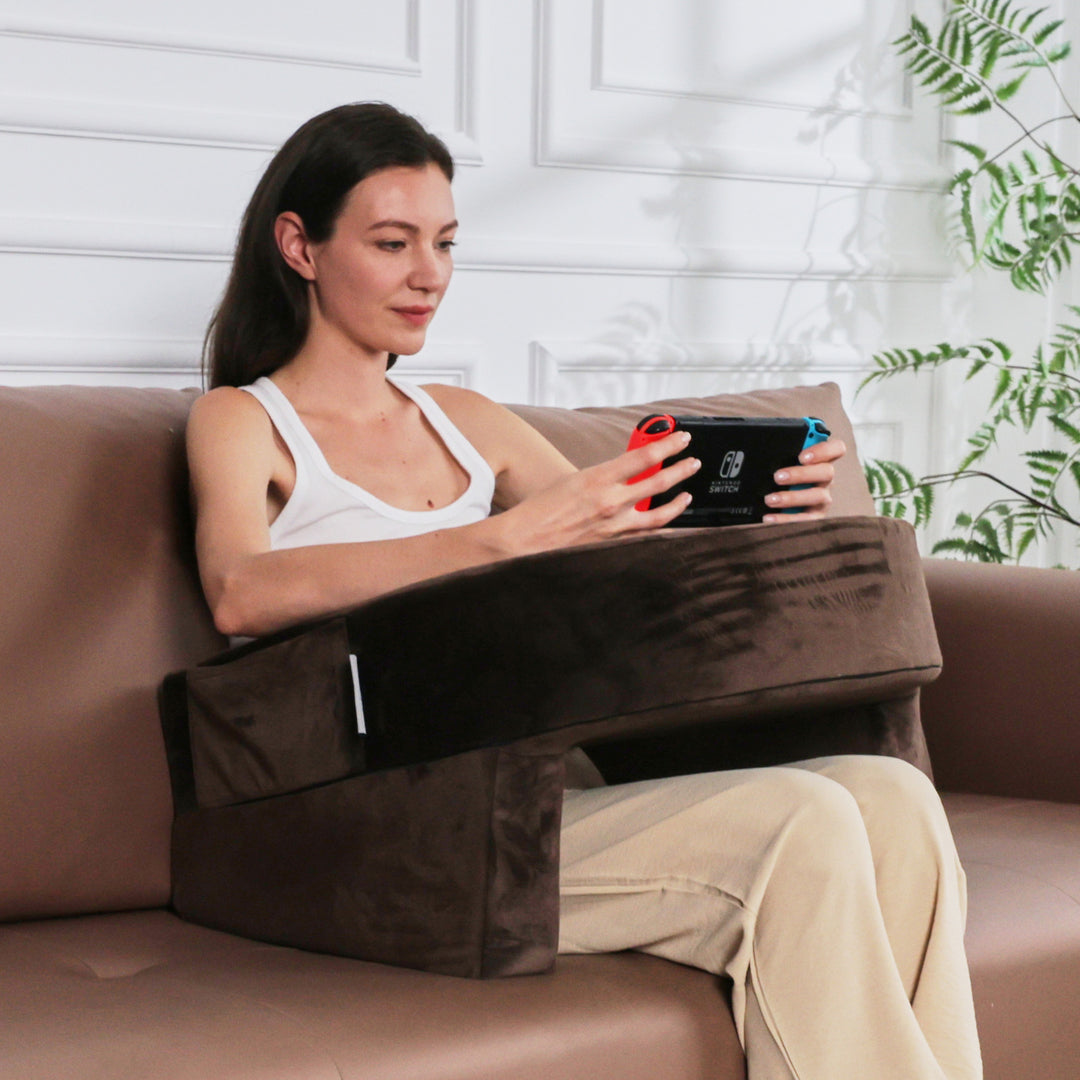 Ladies Ergonomic Reading Pillow with Side Support Stornfield