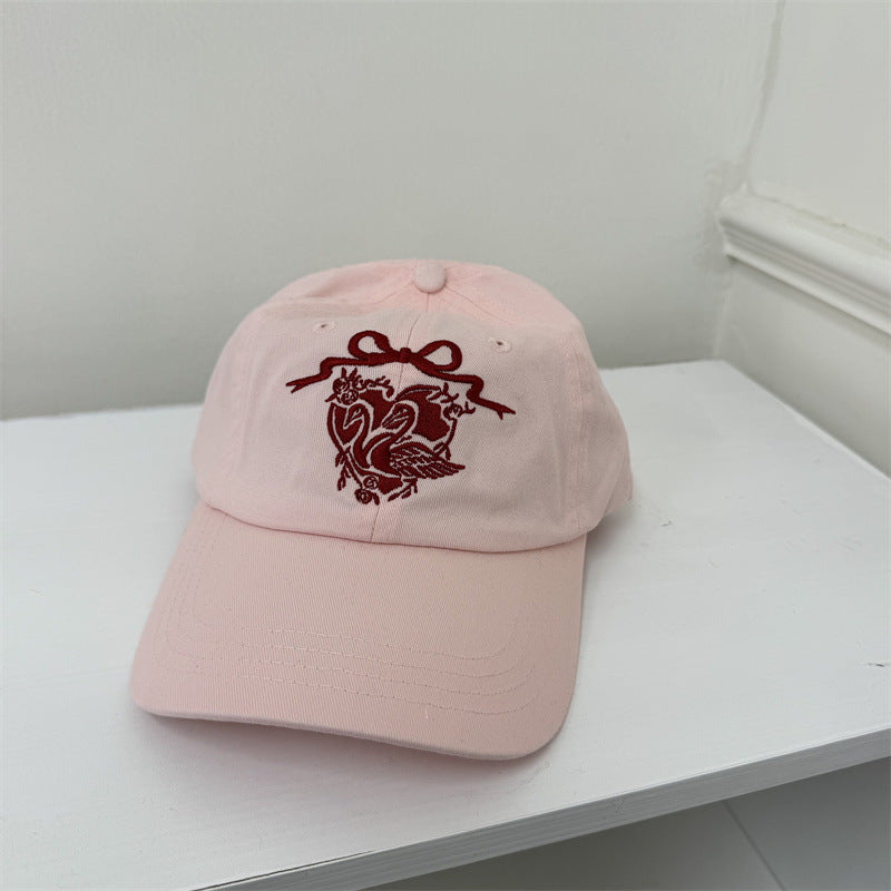 Women's Embroidered Swan-Themed Baseball Cap Stornfield