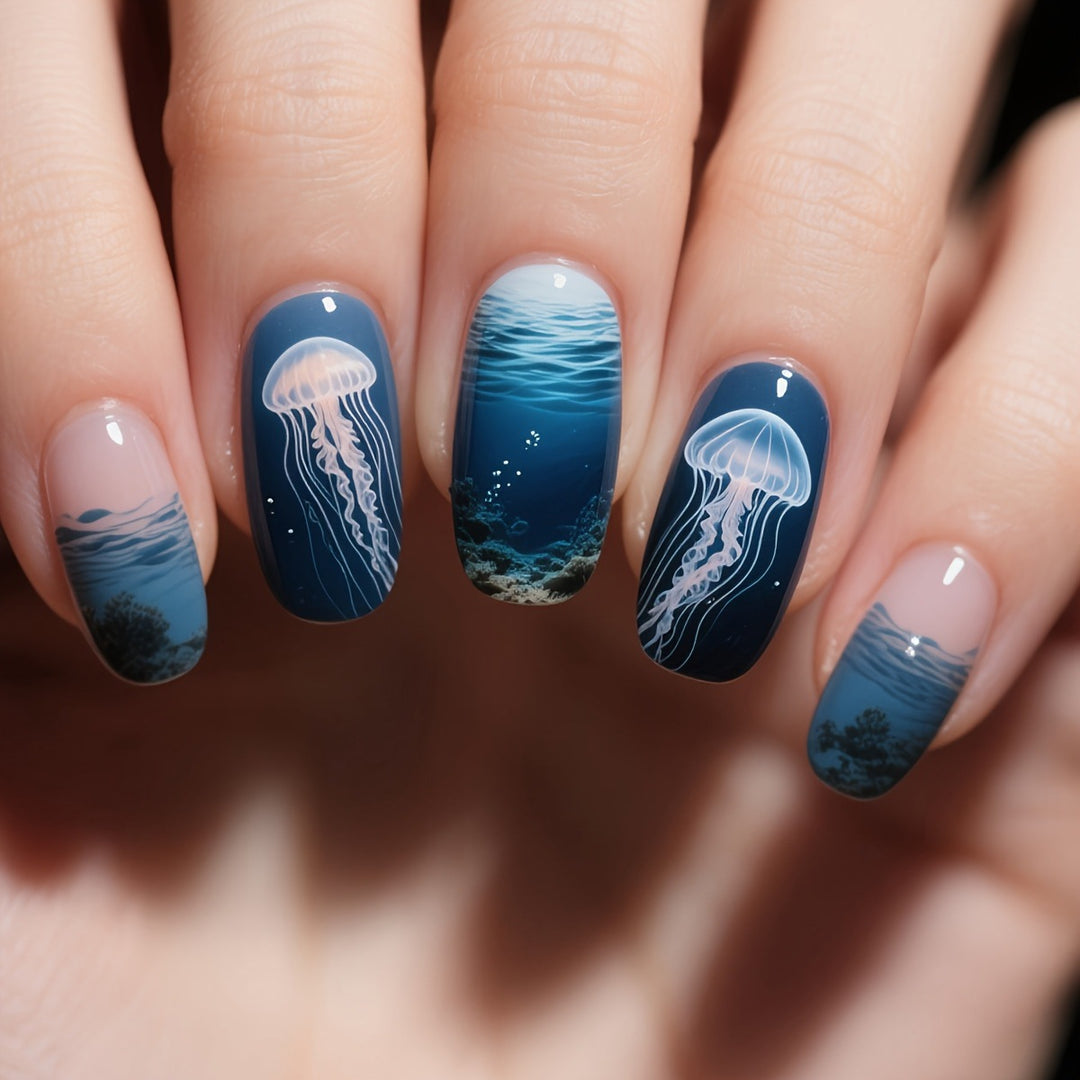 Artificial nails with turtle motif Stornfield