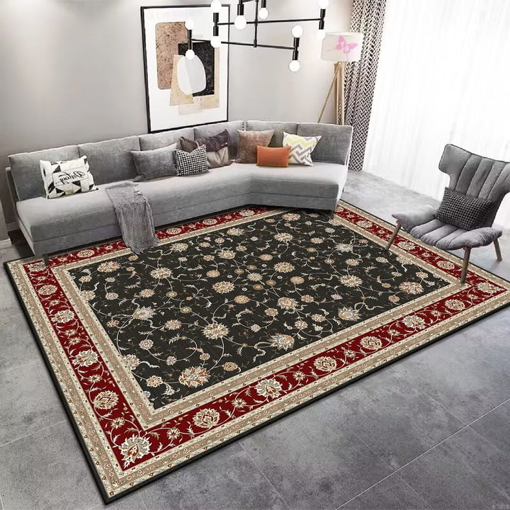 Vintage Floral Patterned Area Rug Stornfield