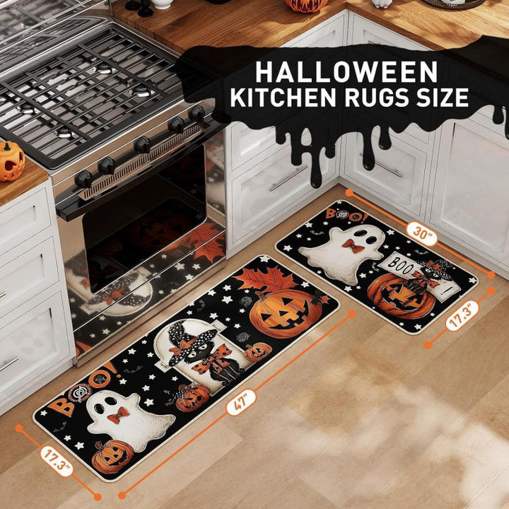 Floral Patterned Kitchen Runner Mat