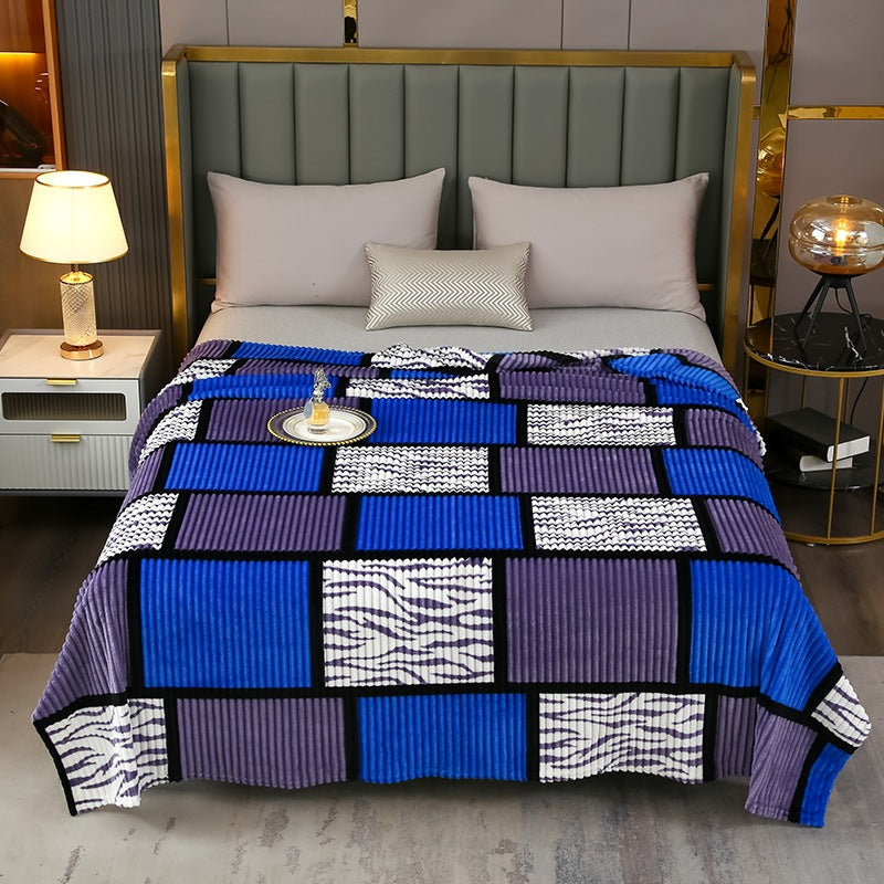 Decorative Fleece Throw Blanket