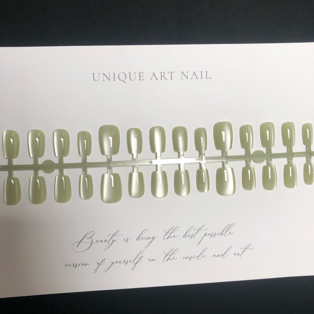 Press-On Nail Art Set with Elegant Glossy Finish