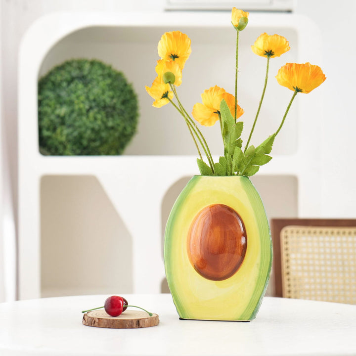 Avocado Shaped Decorative Vase