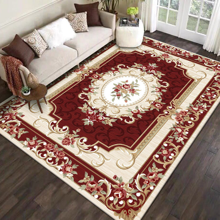 Vintage Floral Pattern Area Rug