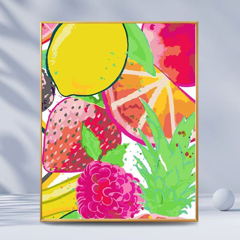 Citrus-Inspired Graphic Art Print Stornfield