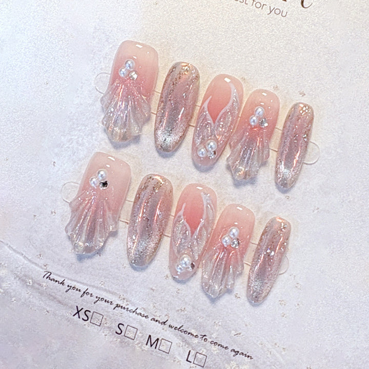 Decorative Press-On Nail Set Stornfield