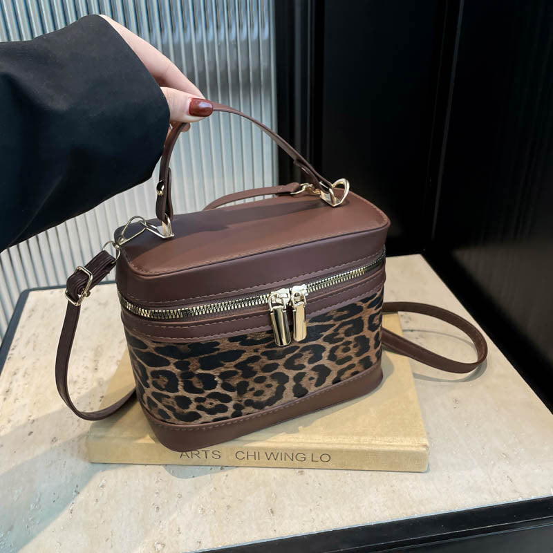 WoChic Leather and Fabric Crossbody Bag Stornfield
