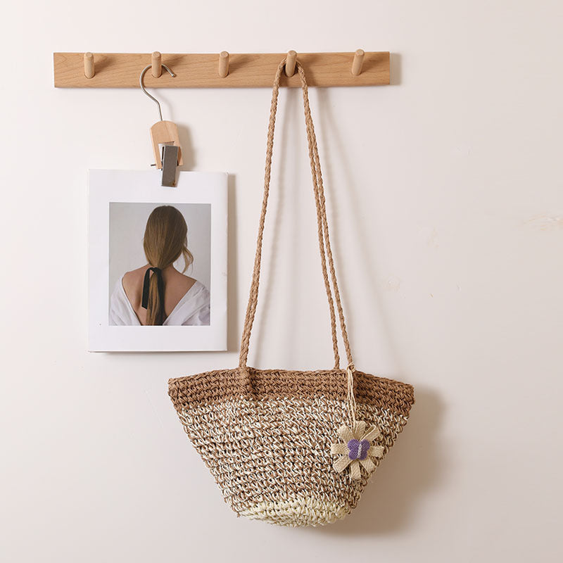 Fashionable and Handcrafted Handbag with Floral Accent Stornfield